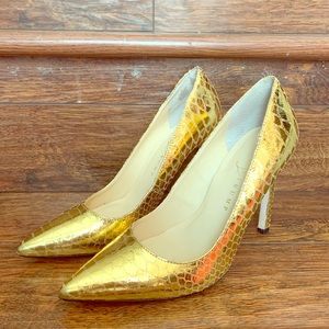 Ivanka Trump Gold Snake Pump